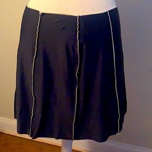 Vintage NWT Chanel navy skirt 40/6  nylon/spandex